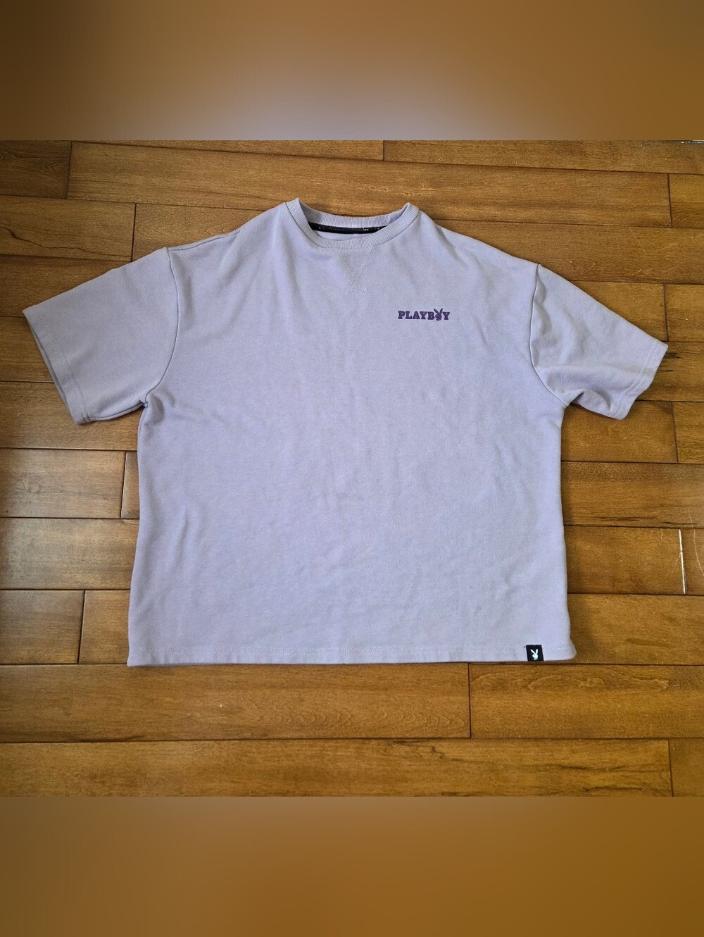 Playboy Lavender Crewneck T-Shirt for Men Size S